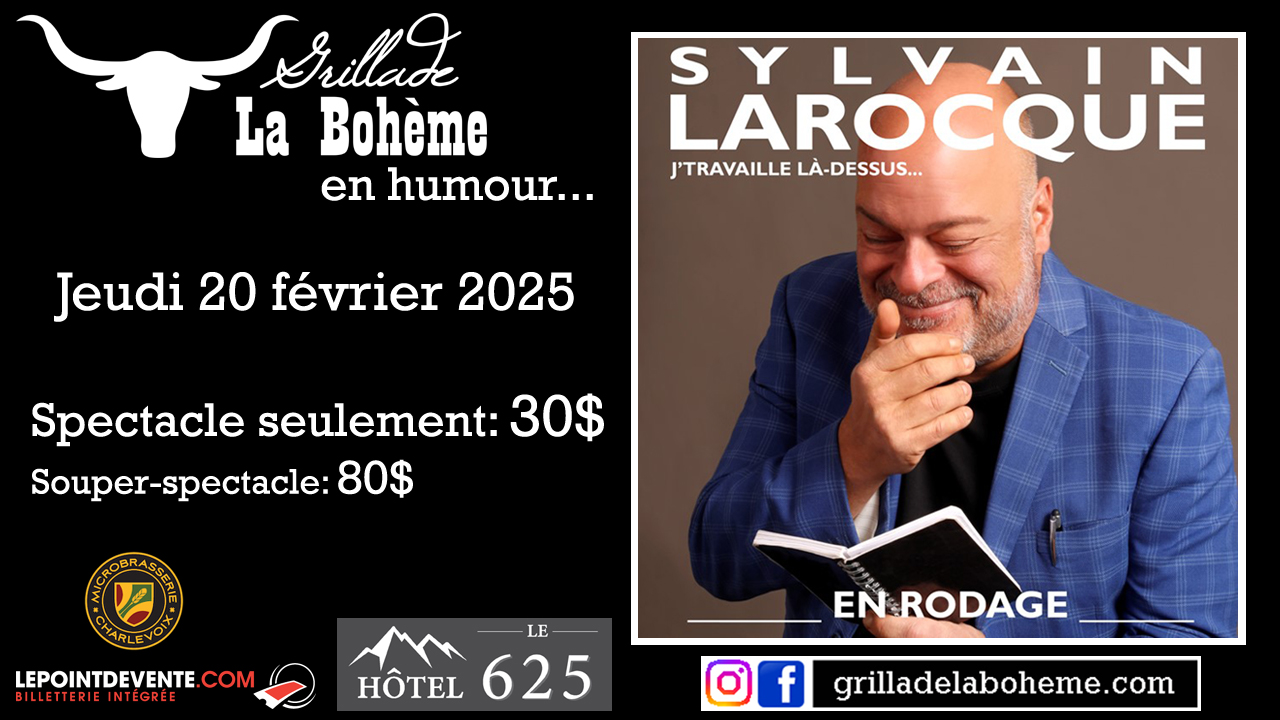 Souper-spectacle: Sylvain Larocque